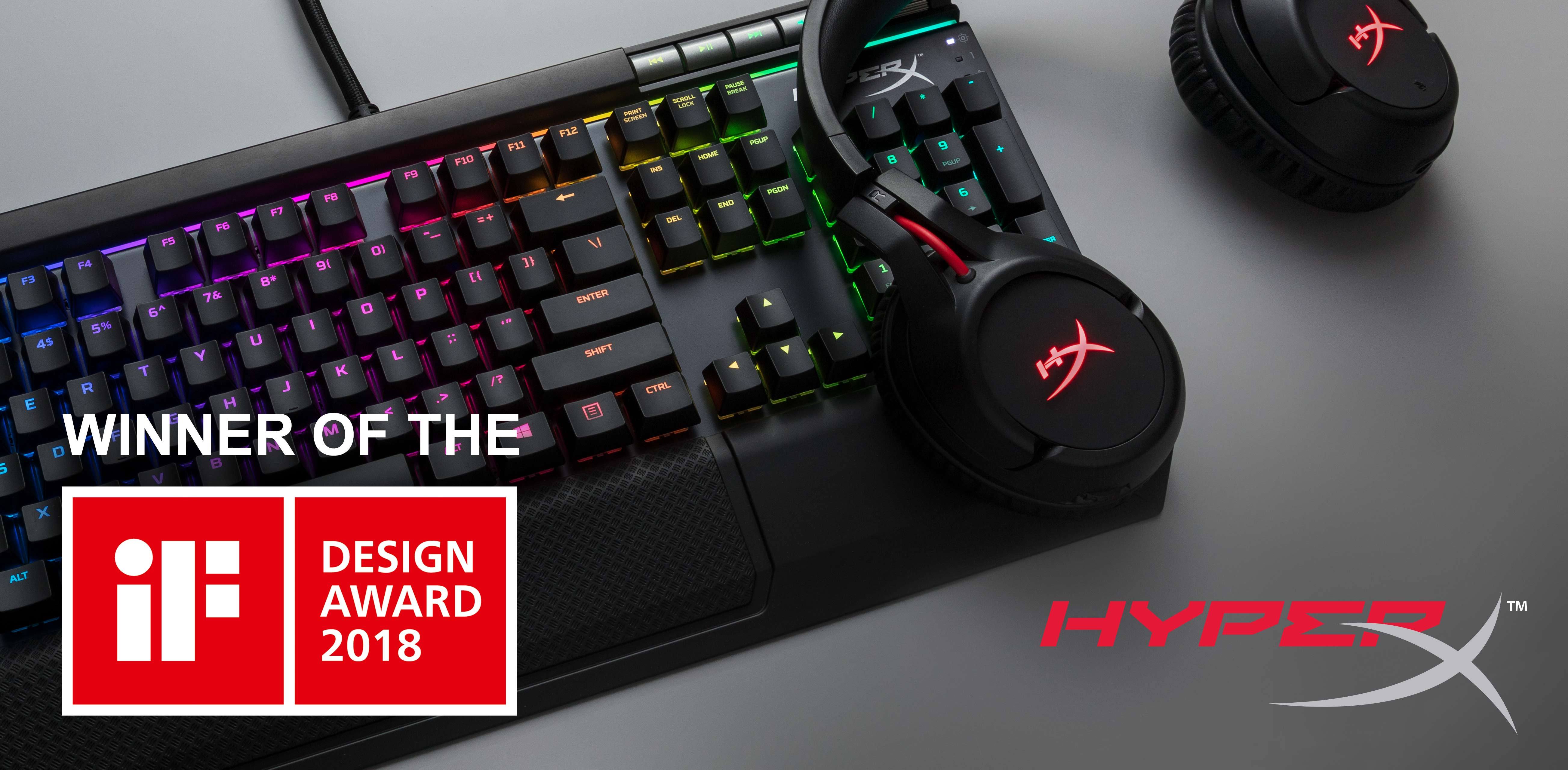 HyperX ganha selo IF DESIGN AWARD 2018