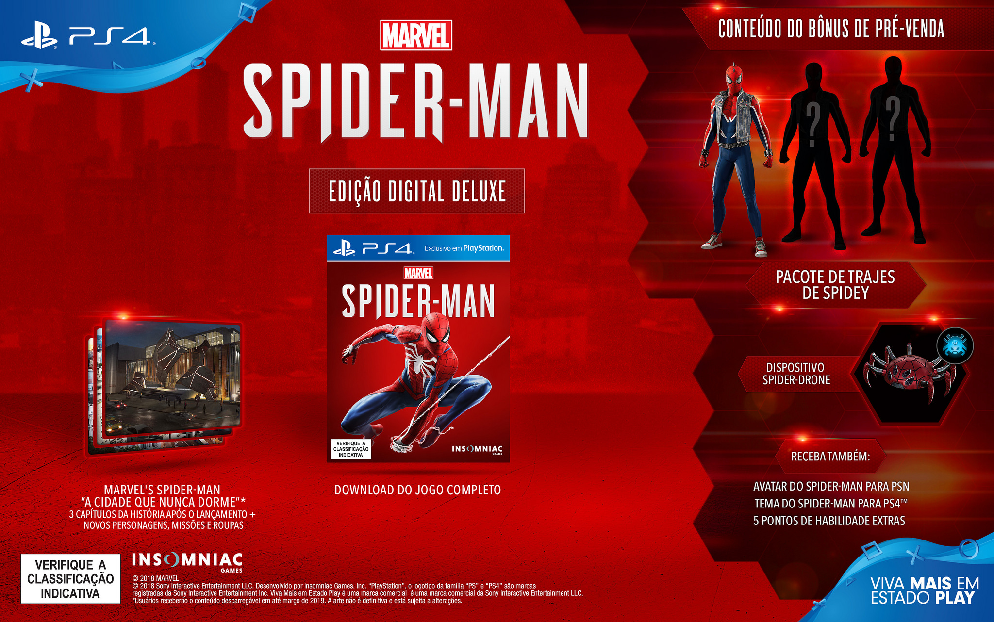 Revelada Data de Lançamento de Spider Man para Playstation 4