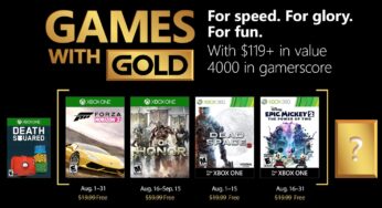 Games with Gold Agosto de 2018