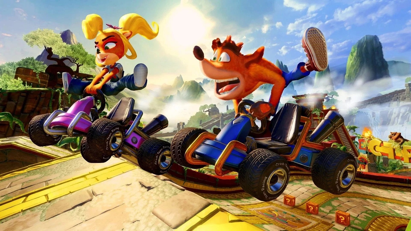 Crash Team Racing rodando no PS4 e PS4 PRO