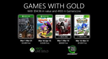 Games with Gold: Março de 2020