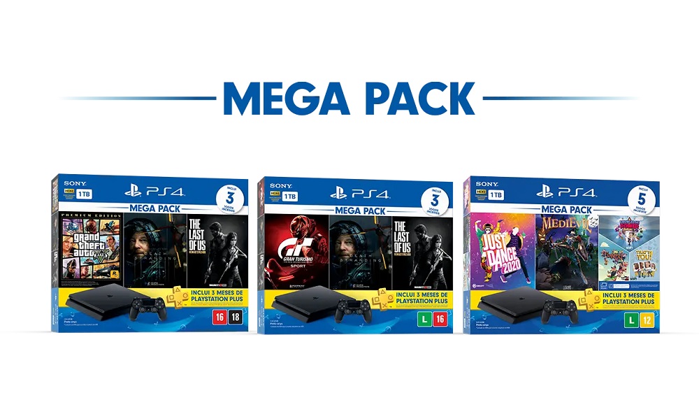 Novos MegaPacks divulgados pela Playstation