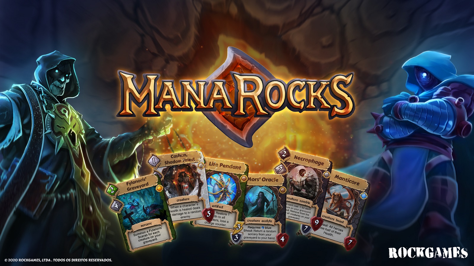 ManaRocks, card game criado no Brasil, chega aos celulares