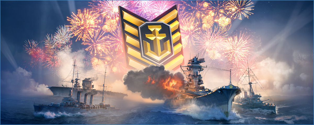 World of Warships comemora 5º aniversário com grande atualização e missão especial para o Brasil