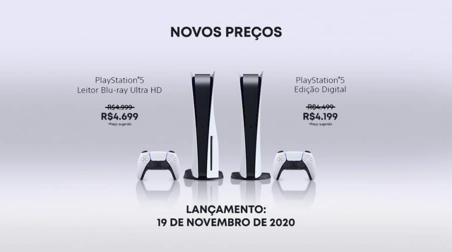 Finalmente: Sony anuncia redução de preços para PS5 no Brasil. Após Xbox, agora foi a vez do PlayStation baratear.