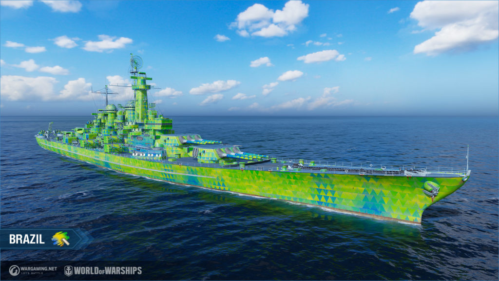 Navio brasileiro se une à frota de World of Warships