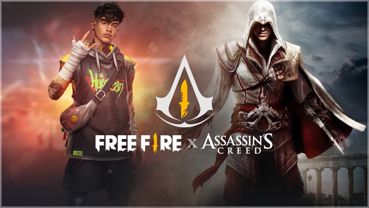Free Fire anuncia o primeiro crossover de 2022 e dá as boas vindas ao Assassin’s Creed