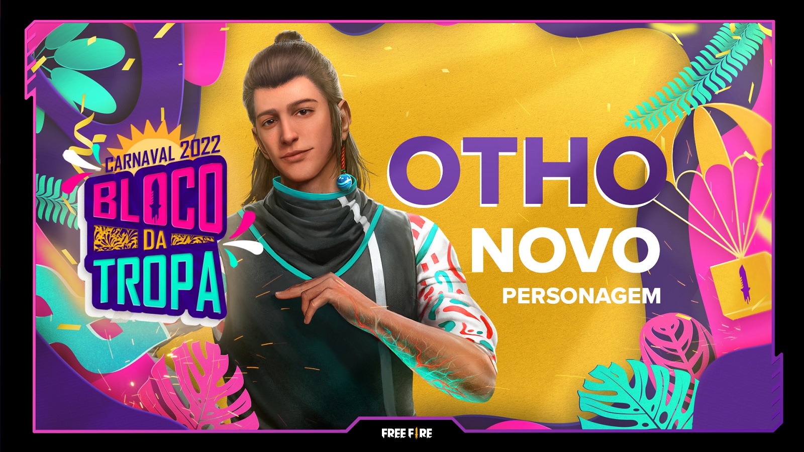 Free Fire traz o carnaval para dentro do jogo com o Bloco da Tropa