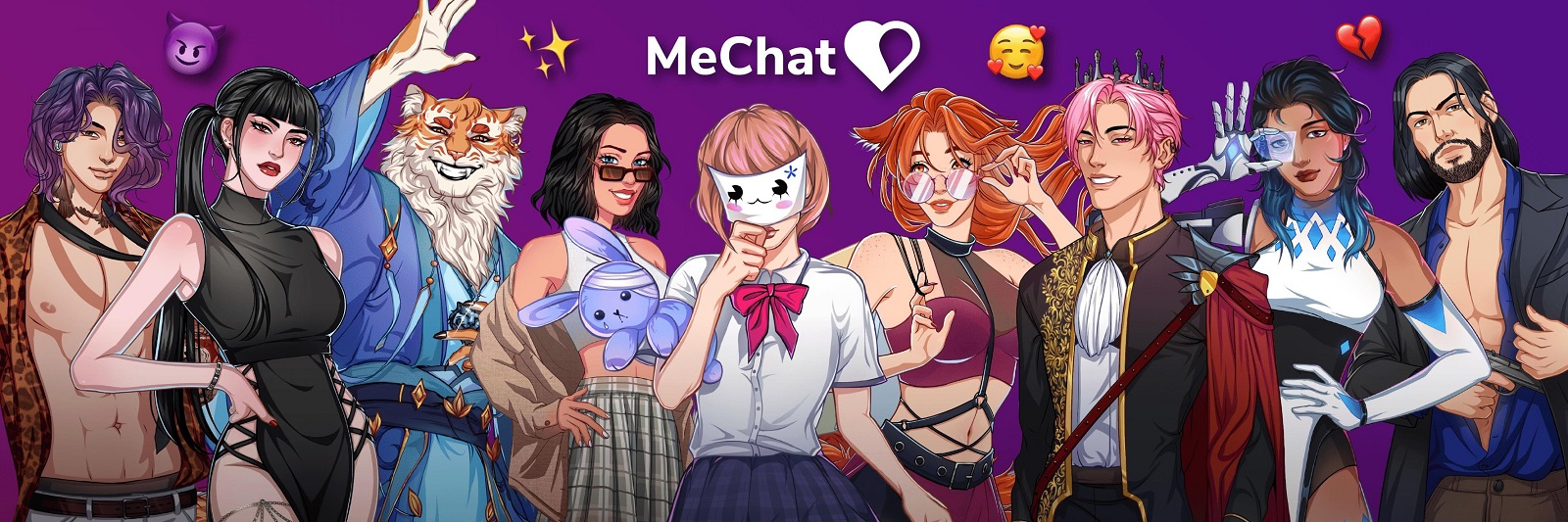 Experimente o romance virtual no MeChat – O jogo de simulação de relacionamentos para Android