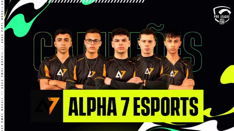 Alpha 7 é a grande campeã da PUBG MOBILE Pro League Brasil Spring 2023