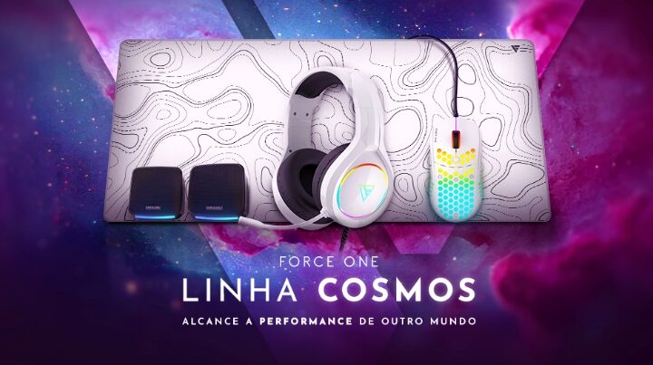 Force One lança linha Cosmos com periféricos premium para gamers e entusiastas de tecnologia