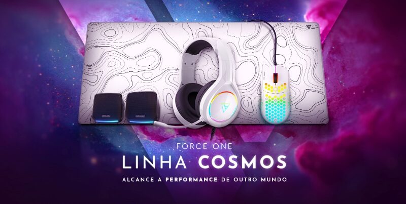 Force One lança linha Cosmos com periféricos premium para gamers e entusiastas de tecnologia