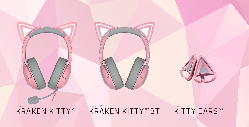 Headsets Kraken Kitty V2 Conforto Estilo e Som Imersivo para Gamers