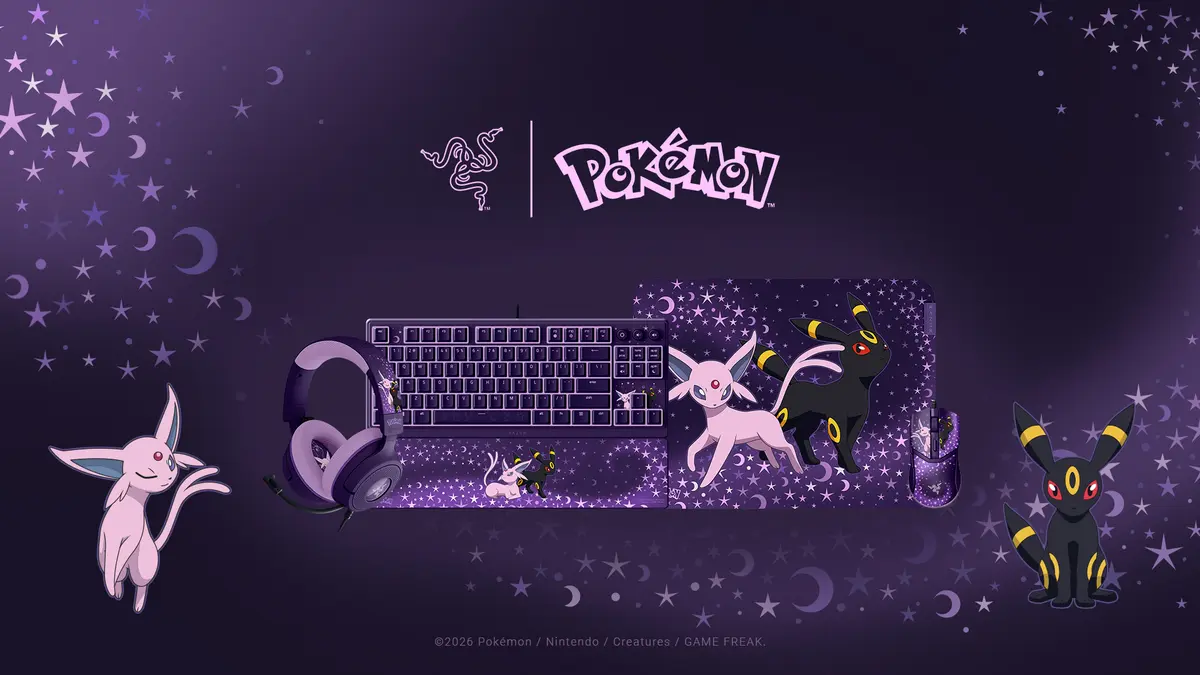 Razer Lança Coleção Espeon & Umbreon: Seu Setup Gamer Brilha com a Força Pokémon!